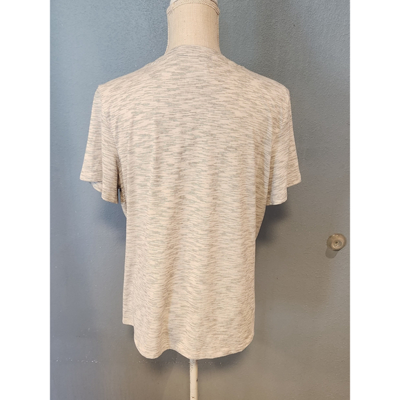 Mondetta performance luxury polygiene fresh striped scoopneck shortsleeve blouse - Picture 5 of 10